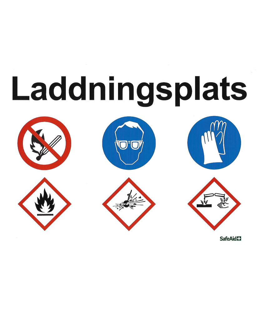 Skylt Laddningsplats