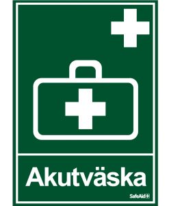 Skylt Akutväska A4 S1510